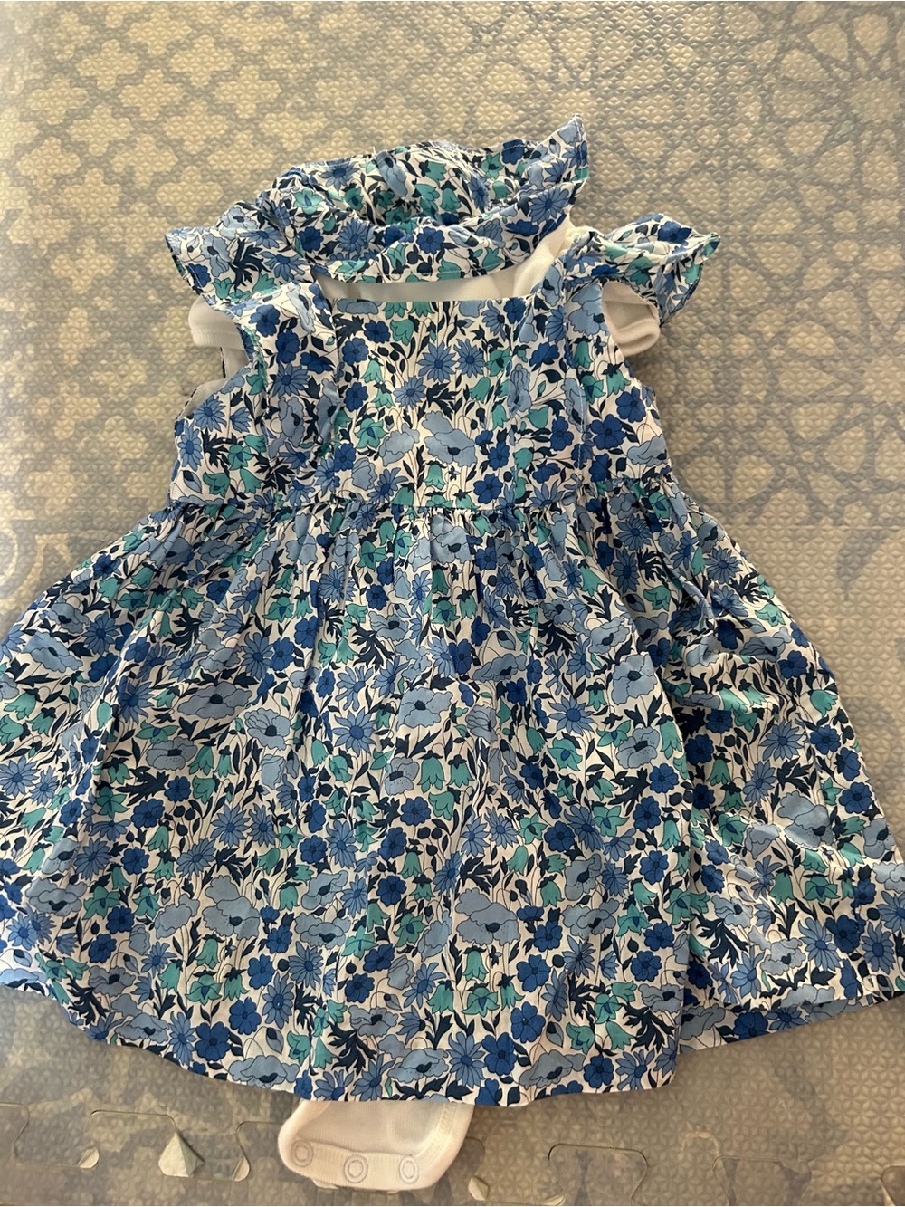 Jacadi baby dress and coordinating onesie
